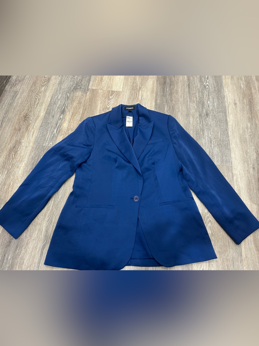 NWT Express Women’s Blue Lined Blazer Jacket Size M